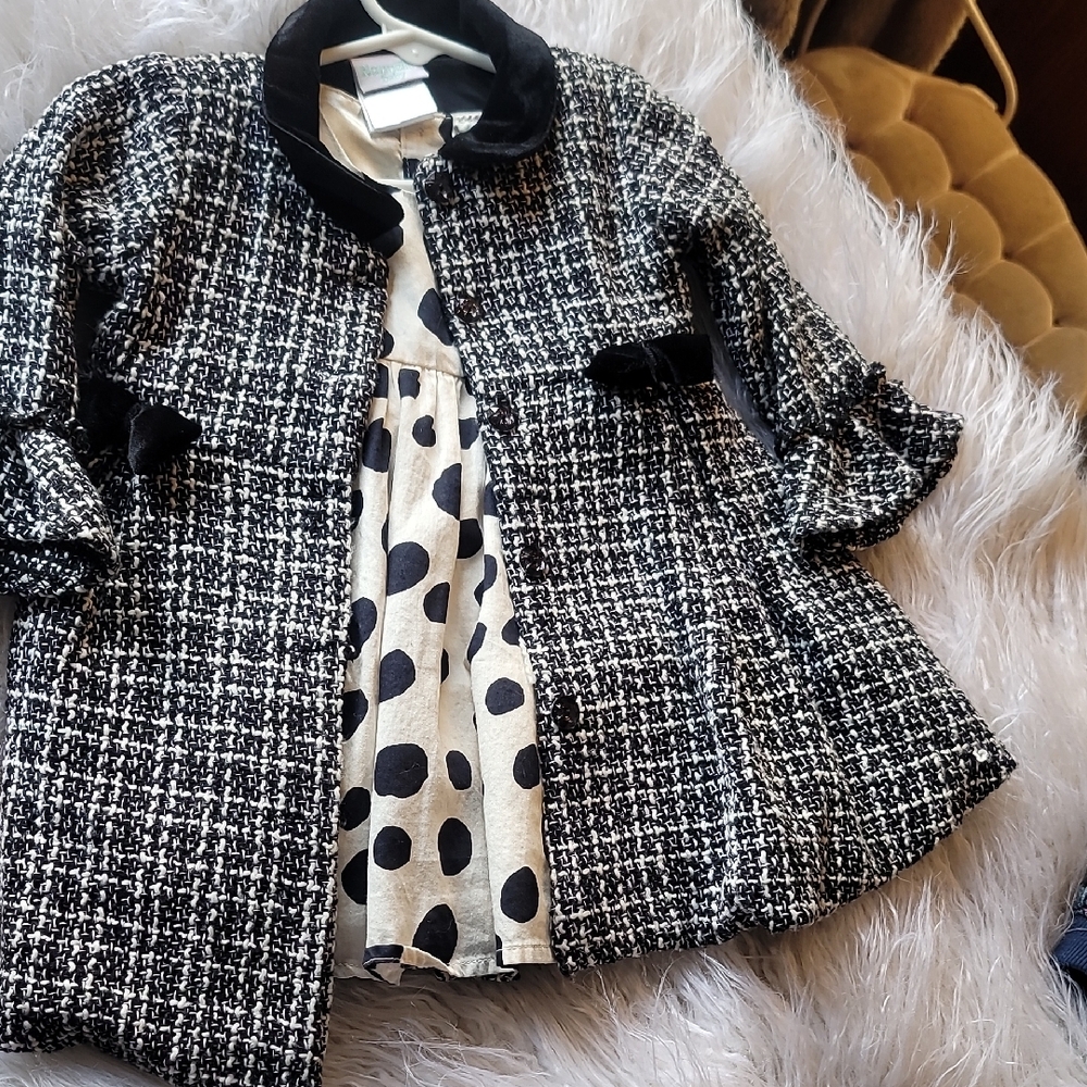 Nanette Baby Black and White Tweed Blazer
